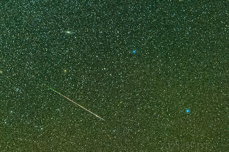 Perseid Fireball uploaded by Harlan Thomas