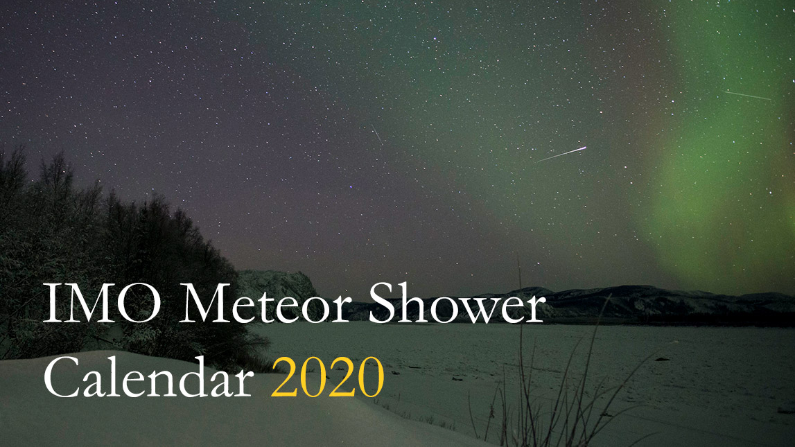 2020 Meteor Shower Calendar | IMO