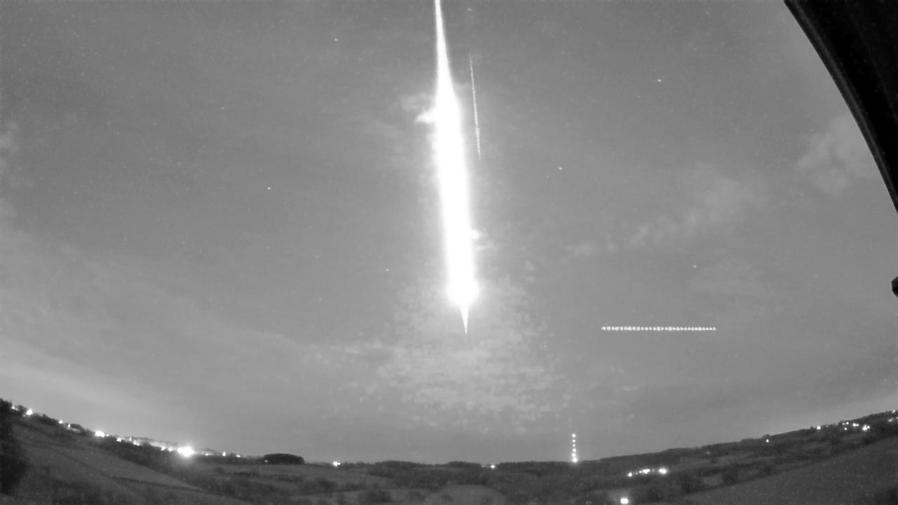 Figure 2d- May 6th, 2024, 03h 00min UT fireball recorded by UK005V UKFAll camera in Thornhill. Credit: UKFAll