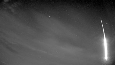 Figure 2a- May 6th, 2024, 03h 00min UT fireball recorded by UK00AT UKFAll camera in Bishop Norton. Credit: UKFAll